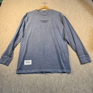 Abercrombie & Fitch Mens Relaxed Long Sleeve Soft A&F Tee Blue Global Cities M